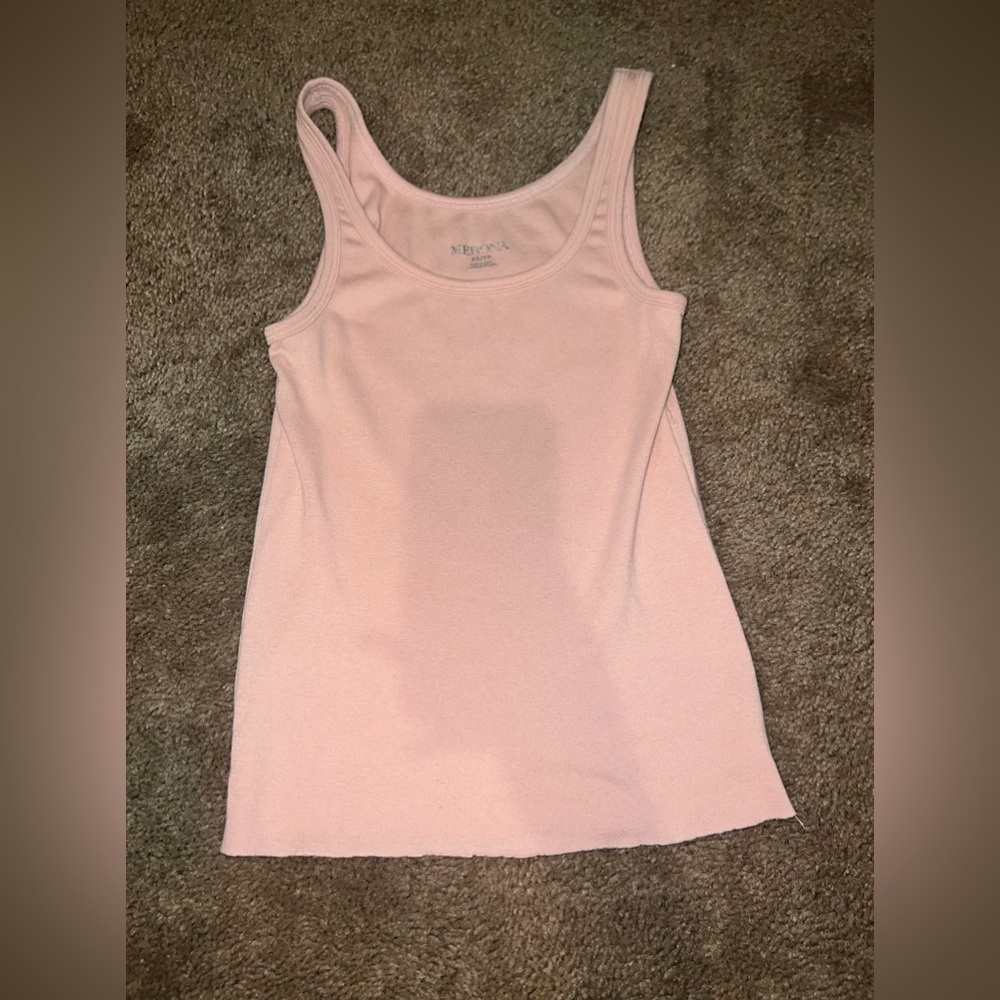 Merona baby pink/cream tank